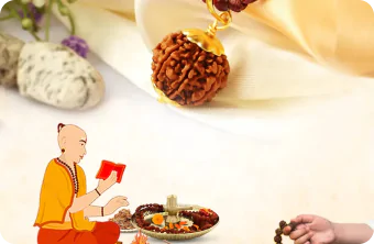 Vedic puja rituals for energizing the rudraksha through pran pratishtha and yagyas