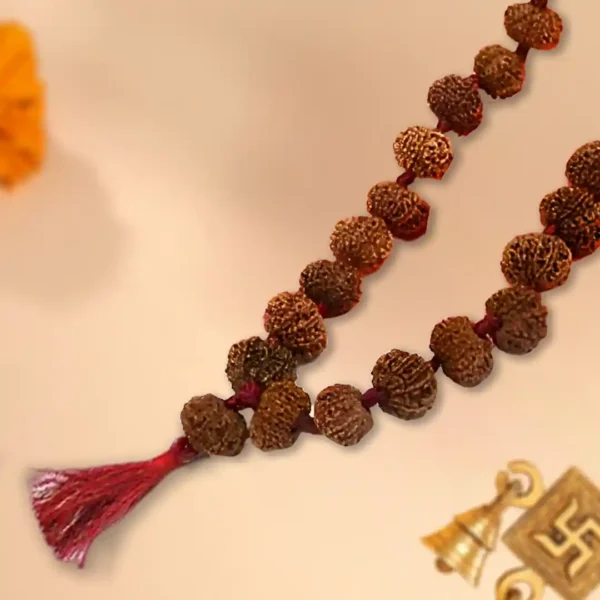 14 mukhi rudraksha mala in thread - image 2