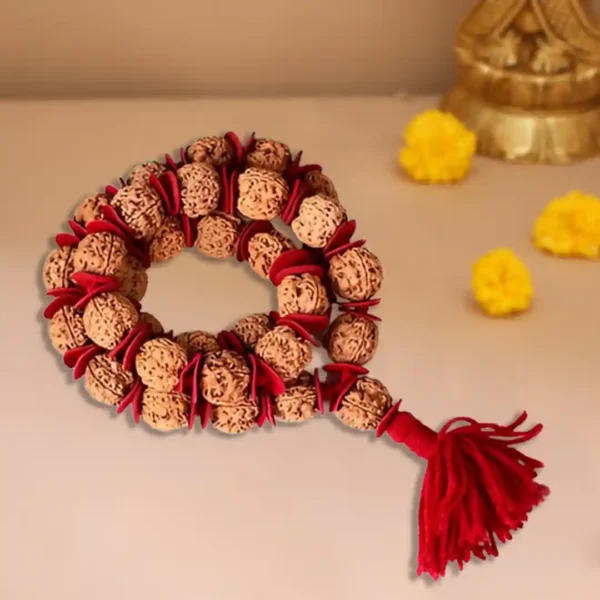 4 mukhi rudraksha nepali kantha mala - image 2
