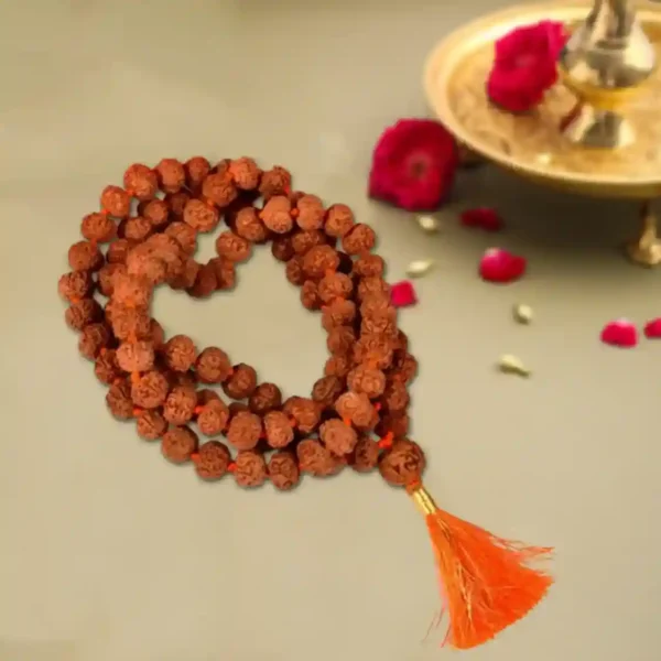 6 mukhi rudraksha mala in thread - image 2